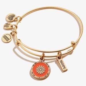 💫HP💫Alex and Ani Hope Mantra Bracelet Rafaelian Gold